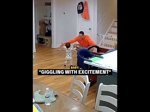 When Dad Witnesses His Baby's First Steps 🥹👶 #usa