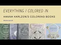 Finished Pages in Hanna Karlzon Books Full Showcase of all my coloring