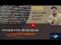 Python Disadvantages Python for beginners Python tutorial When not to use python Python