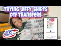 Trying Jiffy Shirts New Direct to Film DTF Transfers for my Clothing Brand