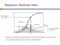 Random Variate Generator using Rejection Method