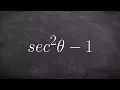 How to use the pythagorean identity to simplify an expression