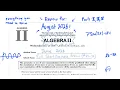 NEW JUNE 2026 Algebra 2 II Regents Review FULL SHORT RESPONSE REVIEW Part 2 3 4 - 36