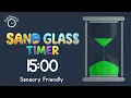 15 Minute Sand Glass Timer - Kids Sensory Friendly Visual Timer