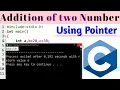 add two numbers using pointer in Programing c program to add two numbers using pointer
