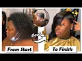 Side Part QUICK WEAVE Bob No Sew In No Leave Out Highly Request Style