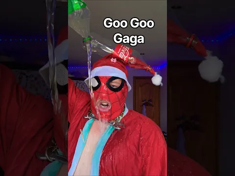 Goo Goo Gaga cover 😅 Ft. Spider-Santa Claus #shorts #comedy #christmas #cosplay