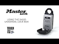 Operating the Master Lock 5420D Universal Lock Box