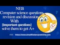 NEB grade 12 computer science revision with important questions c language session 3