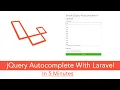 Integrate jQuery Autocomplete With Laravel Using Ajax MySQL in 5 Minutes