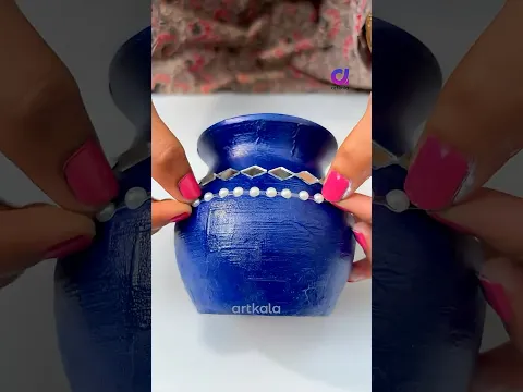 Kanha Matka Decoration 🦚❤️ #krishnamatka #matkadecoration