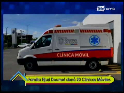 Familia Eljuri Doumet donó 20 clínicas móviles