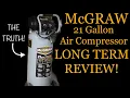 McGraw 21 Gallon 175PSI Air Compressor - Long Term Review