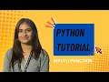 Python Course Day-7 input Function