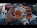 STIHL FS90 R EASY HOW TO FIX LOOSE PULL CORD
