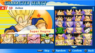 Dragon Ball Z Tenkaichi Tag Team All Characters PSP
