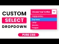 Custom Select Menu Pure CSS