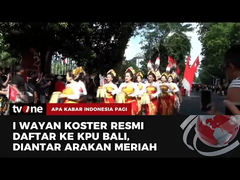 I Wayan Koster-I Nyoman Giri Prasta Daftar Pertama di Pilgub Bali