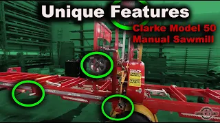 Manual Sawmill Features I've Never Seen Before Until Now (Clarke Model 50 Close-Up)