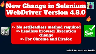Headless Browser Execution Changes in Selenium 4 8 0 Chrome Firefox Explained