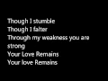 The Brilliance - Your Love Remains w/ lyrics