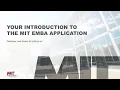Your Introduction to the MIT EMBA Application