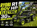 RYOBI R1 80V Electric Riding Mower 30 Setup First Impressions