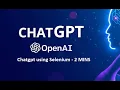 How to automate ChatGPT using Python Selenium