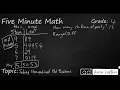 4th Grade Math Solving Stem-and-Leaf Plot Problems