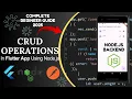 Complete Guide Connect Node js with Flutter CRUD Operations API Testing Integration