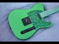 Lagu Playing Demo of Telecaster HH Metallic Green Sparkle Flake 4-Way Coil Split w/ Broad Spectrum Wiring