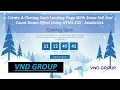 Create A Coming Soon Landing Page With Snow Fall And Count Down Effect Using HTML CSS JavaScript