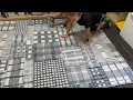 Beautiful washable area rug perfect for classroom Rezutan Washable Area Rug 5x7 Modern Geometric P