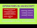 3 javascript operators tutorial arithmetic comparison ternary operator js