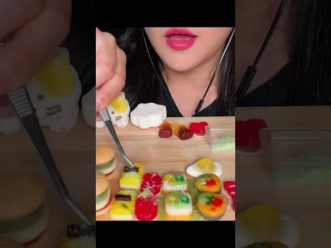 ASMR Eating Sushi jelly, poping candy 스시젤리, 초밥젤리, 팝핑캔디 #Shorts