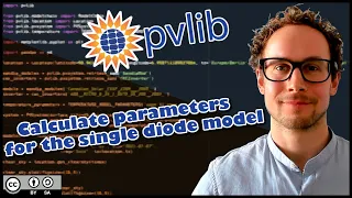 pvlib python 11 Fitting of spec sheet based model