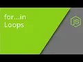 JavaScript for in Loops