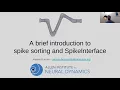 2022 Lecture 07 Spike sorting Buccino
