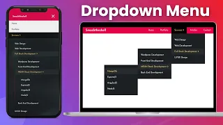 Responsive Multi Level Dropdown Menu with CSS CSS3 Animated Hamburger Menu