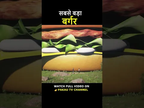 सबसे बड़ा बर्गर World's Biggest Burger #shorts Hindi Comedy | Pakau TV Channel