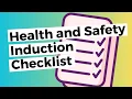 Health and Safety Induction Checklist