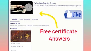 python Foundation Certificate answers from infosys springboard