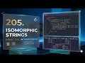 LeetCode 205 Isomorphic Strings Hash Map One-to-One Mapping C