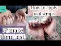 HOW TO APPLY LILY AND FOX NAIL WRAPS Short nail tips to make polish stickers last longer