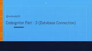 PHP Codeigniter Tutorial in Hindi Database Connection