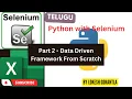Part 2 Data Driven Framework Python Selenium Pytest Pytest-html Logs Screenshots Reports