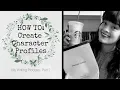 How I Get to Know My Characters FREE CHARACTER PROFILE TEMPLATE Jenna Van Mourik