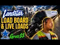 Landstar load board and live loads and Gross