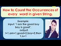 How to Count the Occurrences of a word in given String Count which word how many times present