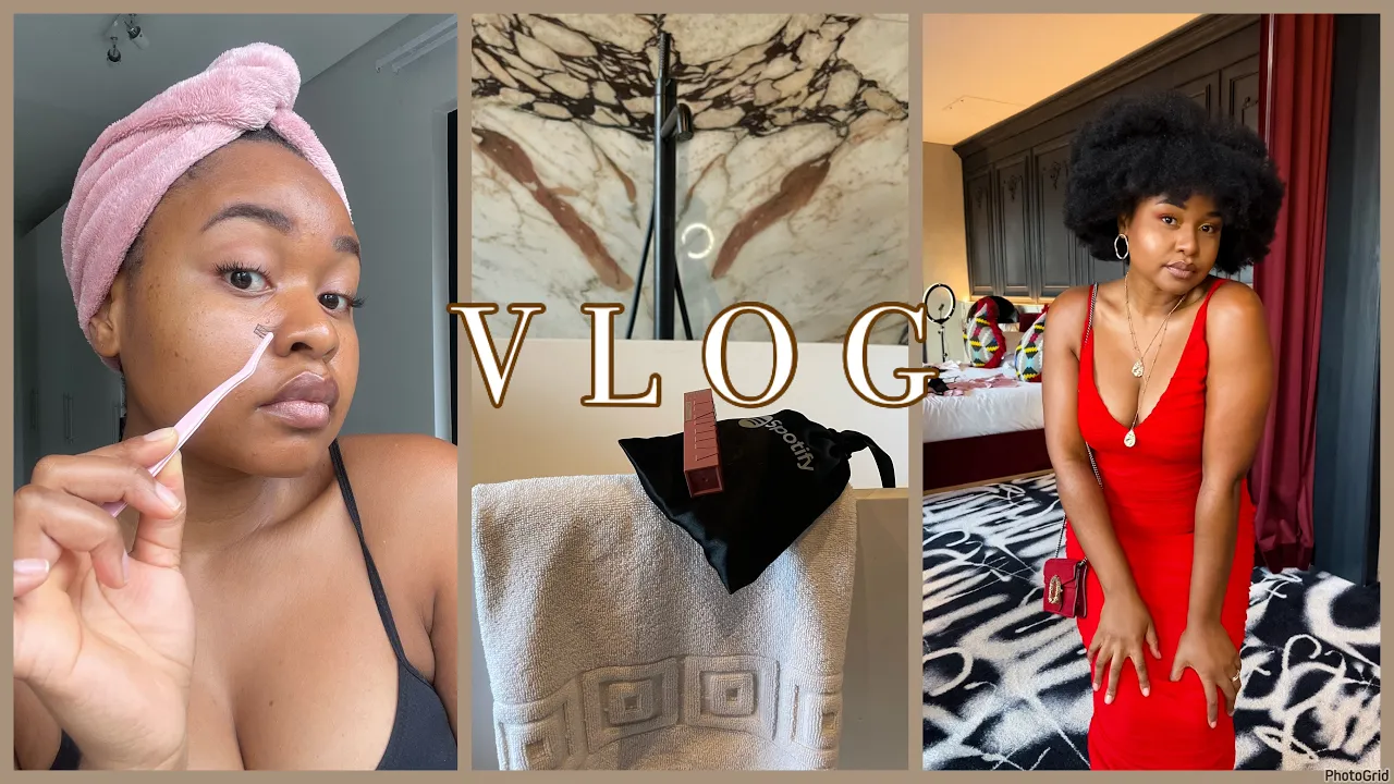 VLOG | GRWM, Installing Cluster Lashes, Slumber Party with my Girls & Free the Afro #hairandbeauty